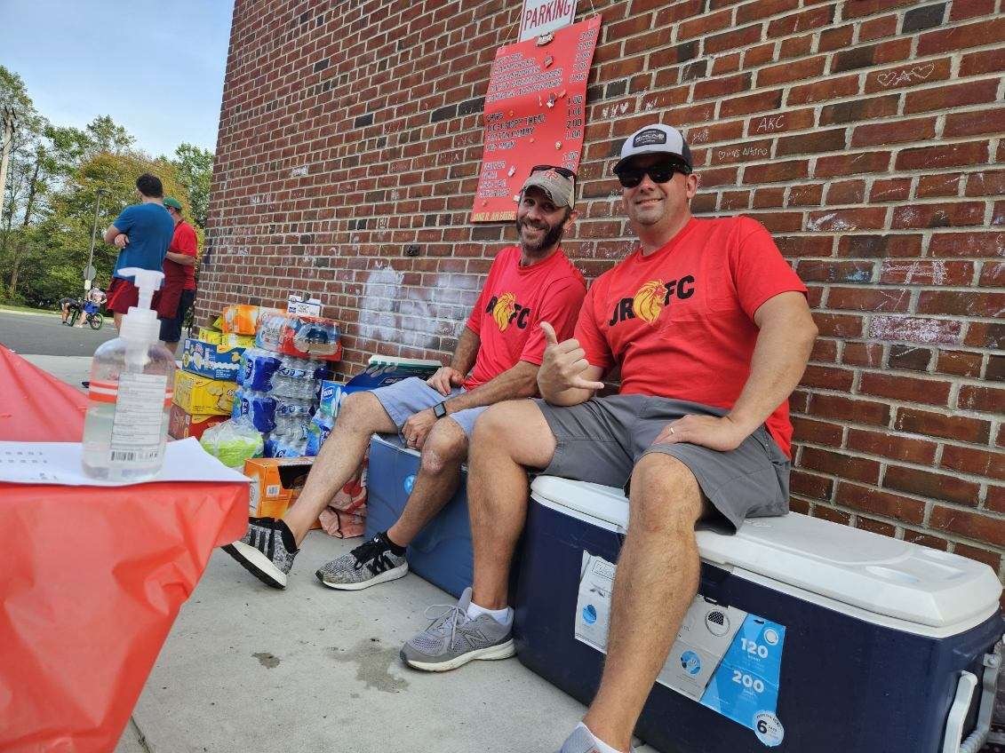 Members at a community event